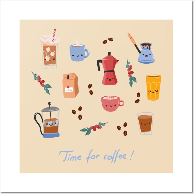 Time for coffee! Wall Art by Origami Studio